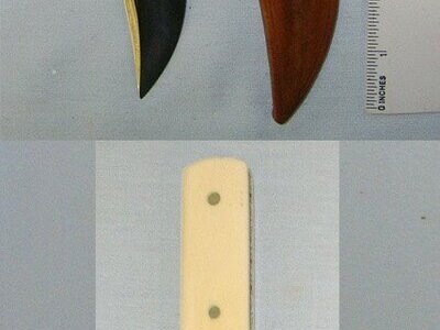 Victorian Era ‘KS’ Sheffield Marked Bowie Knife With Polished Bone Scales & Scabbard . sn 23256 Knive