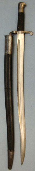 British 1858 Pattern Yataghan Sword Bayonet For 1858 Pattern Short Rifles And Le Bayonet