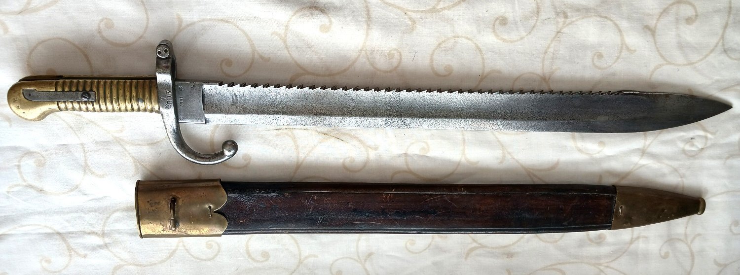 {CATEGORY} - Belgium M1868 & German Ersatz M1915 Bayonets Bayonet