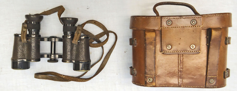 British WW1, 1918 Dated, Military Carl Zeiss, London Ltd., 6X Magnification Binoculars With Neck Strap and Fitted Leather Hard Case To R.W.Leckie. - OPT 830 British WW1, 1918 Dated, Military Carl Zeiss, London Ltd., 6X Magnification Binoculars With Neck Strap and Fitted Leather Hard Case To R.W.Leckie. - OPT 830 Sight & Optic