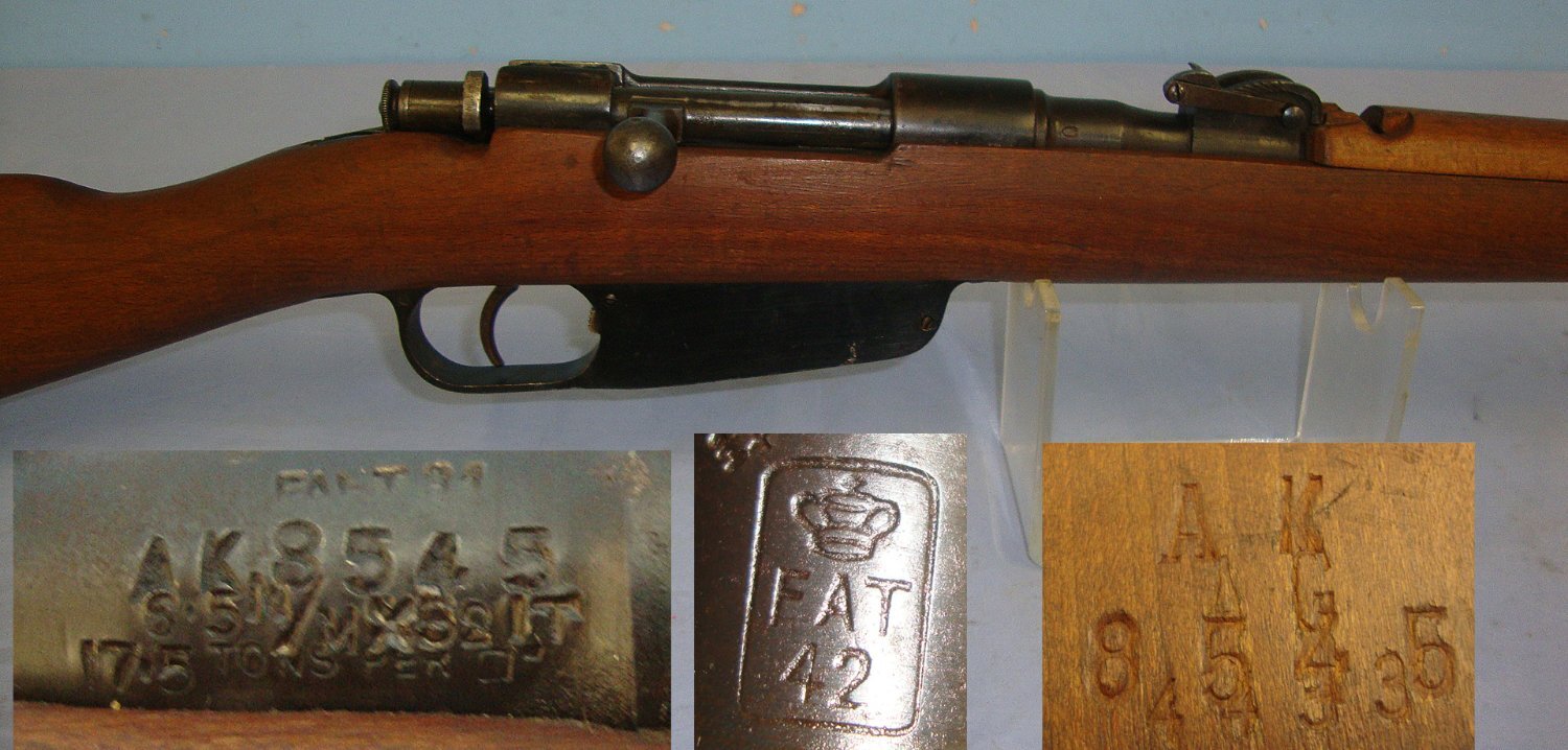 WW2 1942 Italian Carcano M1891/41 Terni Arsenal (FAT42), 6.5mm Calibre Infantry Rifle**UK/EU 2026 DEACTIVATION MOVING PARTS**Sn 23592 deactivated rifle Bolt Action None Rifle