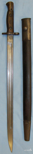 WWI British 1907 Pattern Bayonet & MKII Scabbard by Sanderson. BAYO 6285. Bayonet in 