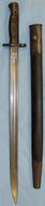 WWI British 1907 Pattern Bayonet & MKII Scabbard by Sanderson. BAYO 6285. Bayonet