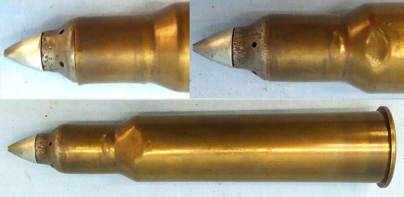  INERT DEACTIVATED. Rare, Unfired, German WW2, 2.8cm PzB 41 APT (Armour Piercing /Trace (tungsten cored)) Pzgr 41 Squeeze Bore Round. - O 2083 INERT DEACTIVATED. Rare, Unfired, German WW2, 2.8cm PzB 41 APT (Armour Piercing /Trace (tungsten cored)) Pzgr 41 Squeeze Bore Round. - O 2083  Other Ammunition