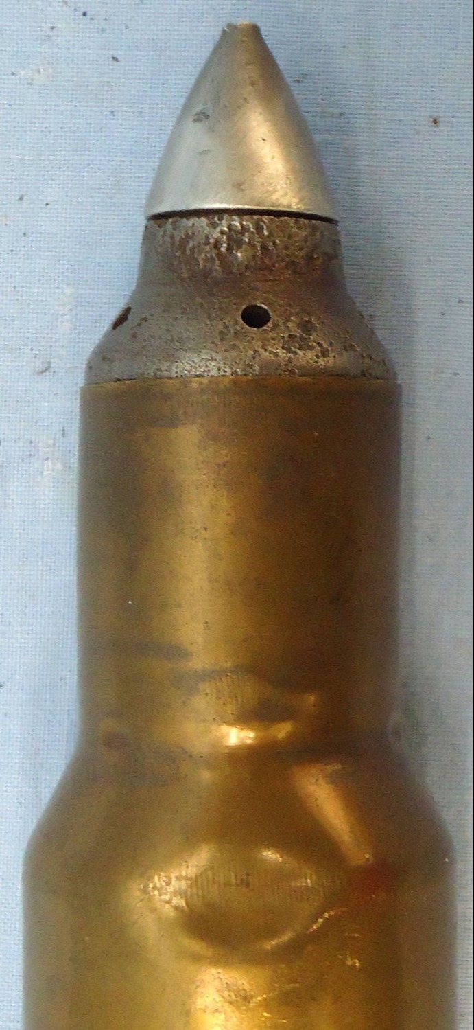 INERT DEACTIVATED. Rare, Unfired, German WW2, 2.8cm PzB 41 APT (Armour Piercing /Trace (tungsten cored)) Pzgr 41 Squeeze Bore Round. - O 2083 INERT DEACTIVATED. Rare, Unfired, German WW2, 2.8cm PzB 41 APT (Armour Piercing /Trace (tungsten cored)) Pzgr 41 Squeeze Bore Round. - O 2083  Other Ammunition 