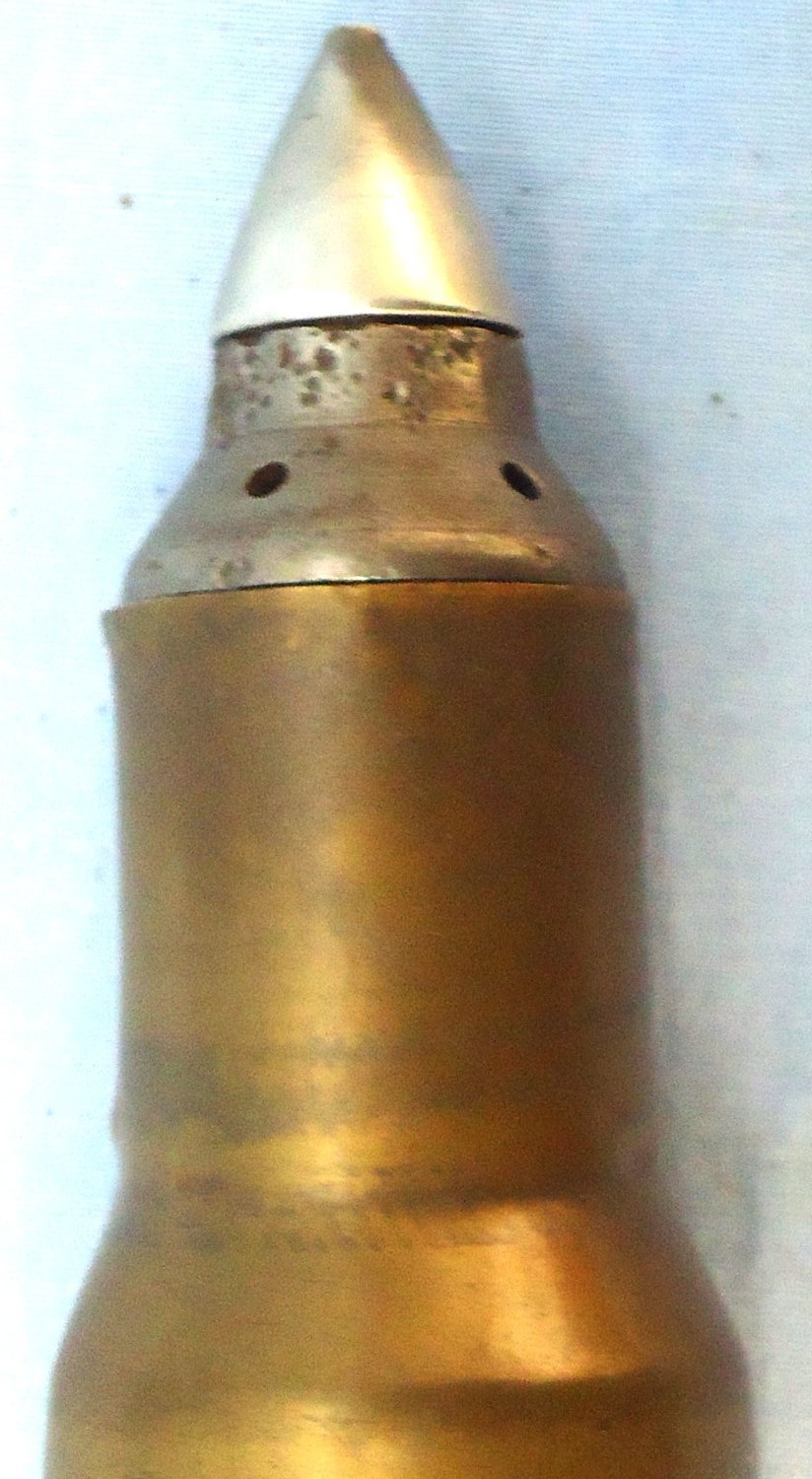 {CATEGORY} - INERT DEACTIVATED. Rare, Unfired, German WW2, 2.8cm PzB 41 APT (Armour Piercing /Trace (tungsten cored)) Pzgr 41 Squeeze Bore Round. - O 2083 INERT DEACTIVATED. Rare, Unfired, German WW2, 2.8cm PzB 41 APT (Armour Piercing /Trace (tungsten cored)) Pzgr 41 Squeeze Bore Round. - O 2083  Other Ammunition in 