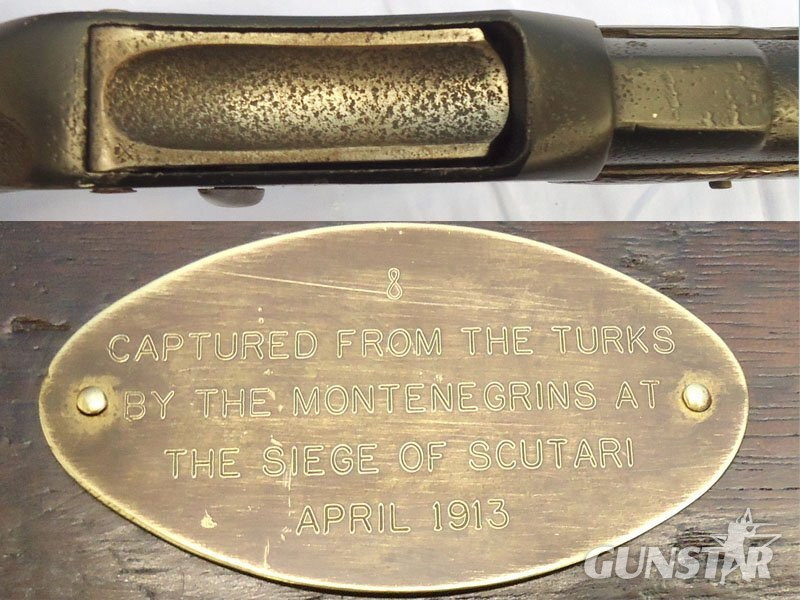  Providence Tool Company Turkish, c.1873, American Peabody Martini Action Turkish Government Contract 11.3x59R (.45 Turkish) Obsolete Centre Fire Calibre Service Rifle Captured by the Montenegrins at the Siege of Scutari, April 1913. Sn - 22918 Muzzleloader .45 Rifle