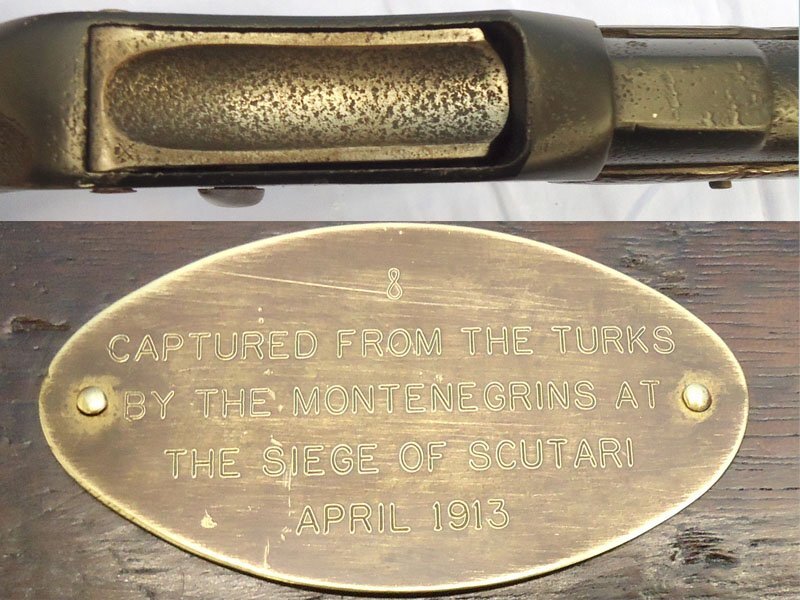  Providence Tool Company Turkish, c.1873, American Peabody Martini Action Turkish Government Contract 11.3x59R (.45 Turkish) Obsolete Centre Fire Calibre Service Rifle Captured by the Montenegrins at the Siege of Scutari, April 1913. Sn - 22918 Muzzleloader .45 Rifle