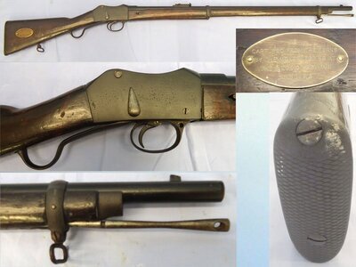 Providence Tool Company Turkish, c.1873, American Peabody Martini Action Turkish Government Contract 11.3x59R (.45 Turkish) Obsolete Centre Fire Calibre Service Rifle Captured by the Montenegrins at the Siege of Scutari, April 1913. Sn - 22918 Muzzleloader .45 Rifle