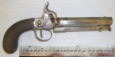 C1840 English Towlson Marlborough (Wiltshire) & Newbury (Berkshire) Steel Frame 50 Bore Belt Pistol With Octagonal Barrel, Belt Bar & Captive Ramrod. None Muzzleloader