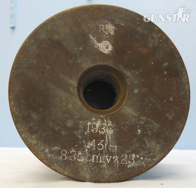 DEACTIVATED INERT. Rare, German, WW2, 1940 Dated, 8.35 cm Flak 22 (t). (Czech 8.35cm VZ23) 8.35 x 680R Anti-Aircraft Gun Cartridge Case. - O 1768 DEACTIVATED INERT. Rare, German, WW2, 1940 Dated, 8.35 cm Flak 22 (t). (Czech 8.35cm VZ23) 8.35 x 680R Anti-Aircraft Gun Cartridge Case. - O 1768  Other Ammunition - {CATEGORY}