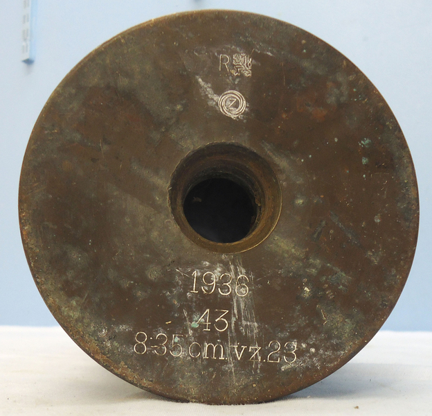 DEACTIVATED INERT. Rare, German, WW2, 1940 Dated, 8.35 cm Flak 22 (t). (Czech 8.35cm VZ23) 8.35 x 680R Anti-Aircraft Gun Cartridge Case. - O 1768 DEACTIVATED INERT. Rare, German, WW2, 1940 Dated, 8.35 cm Flak 22 (t). (Czech 8.35cm VZ23) 8.35 x 680R Anti-Aircraft Gun Cartridge Case. - O 1768  Other Ammunition - {CATEGORY}