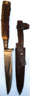 WWI German Officers ‘Private Purchase’ Trench Dagger and Sheath by H.Böker & Co. 19357. Dagger