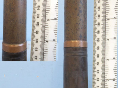 INERT DEACTIVATED. WW2 1945 Dated German 30 mm MK108 (30x90RB) Tar Filled Practice (M geschloss) Aircraft Cannon Round. - O 1089 INERT DEACTIVATED. WW2 1945 Dated German 30 mm MK108 (30x90RB) Tar Filled Practice (M geschloss) Aircraft Cannon Round. - O 1089  Other