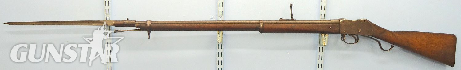 Martini Henry British Martini Henry MK II, 1887 Dated, Rifle .577x .450 Obsolete Centre Fire Calibre Service Rifle & P1853/72 Pattern Bayonet. Sn - 22334 Single Shot .45 Rifle - {CATEGORY}