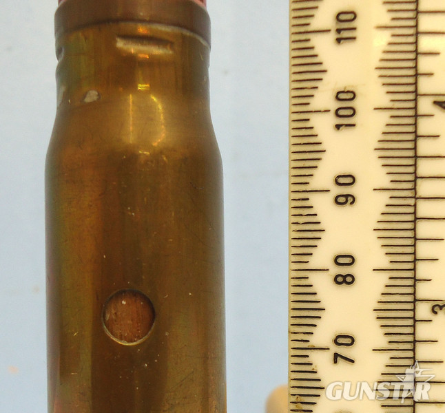 INERT DEACTIVATED. 1942 Dated, Hispano-Suiza (20x110) HS 404 Aircraft Cannon DRILL High Explosive Incendiary (HEI) Round. - O 1810 INERT DEACTIVATED. 1942 Dated, Hispano-Suiza (20x110) HS 404 Aircraft Cannon DRILL High Explosive Incendiary (HEI) Round. - O 1810  Other Ammunition - {CATEGORY}