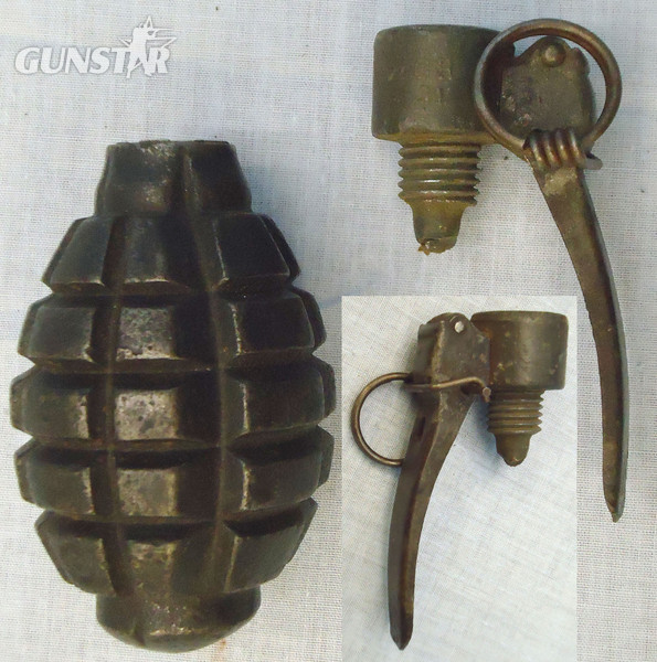 INERT DEACTIVATED. Rare, Polish Pre & Early. WW2 WZ. 33 (Granat Obronny33) Hand Grenade. Sn - 15536 INERT DEACTIVATED. Rare, Polish Pre & Early. WW2 WZ. 33 (Granat Obronny33) Hand Grenade. Sn - 15536  Other Ammunition
