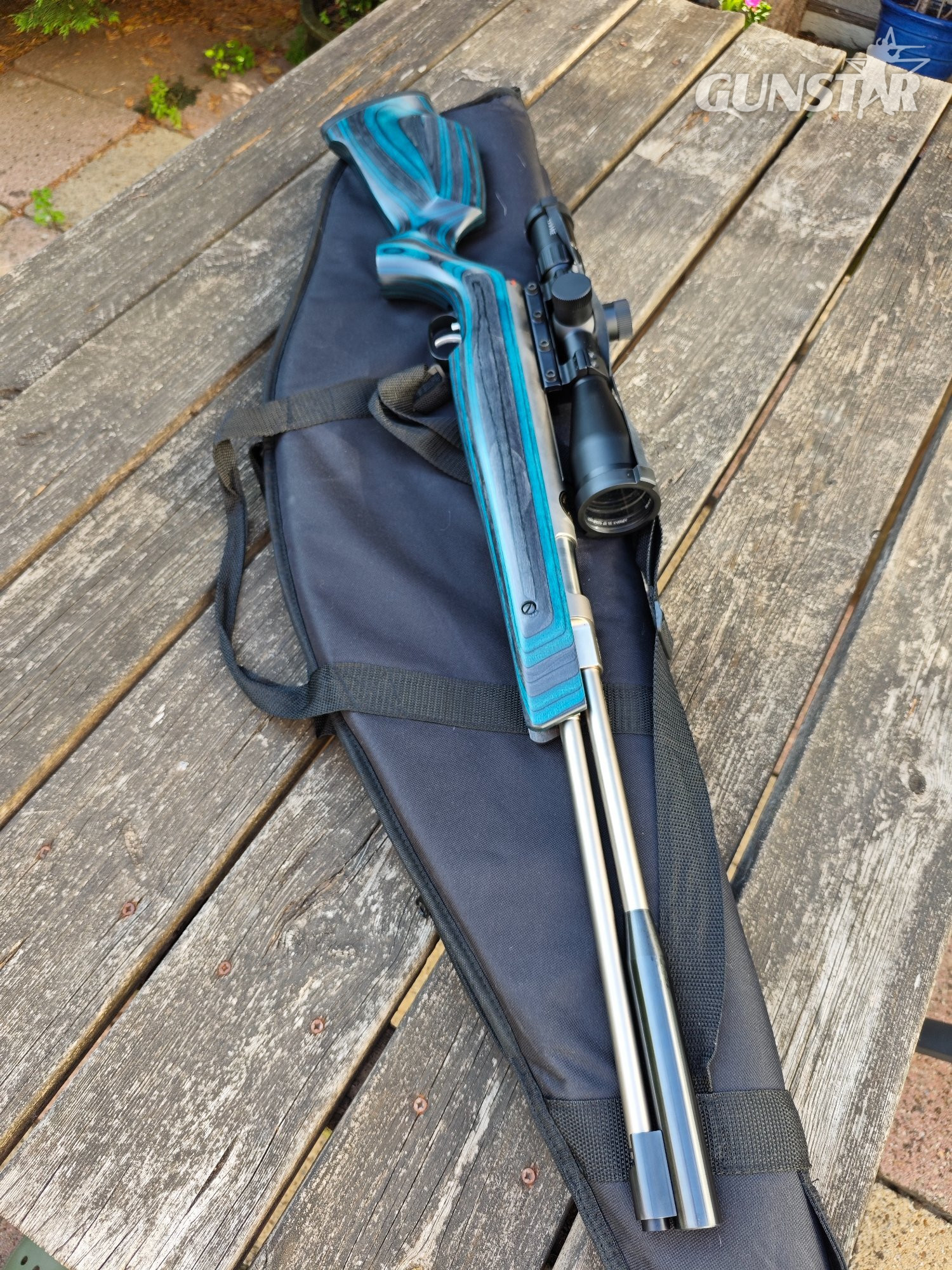 Weihrauch HW97K Blue Laminate with Stainless Steel Action .177