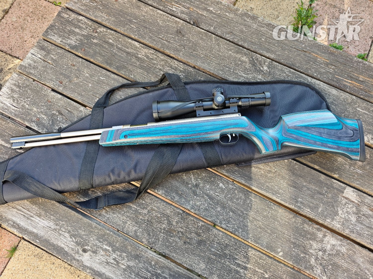 {CATEGORY} - Weihrauch HW97K Blue Laminate with Stainless Steel Action .177 in 