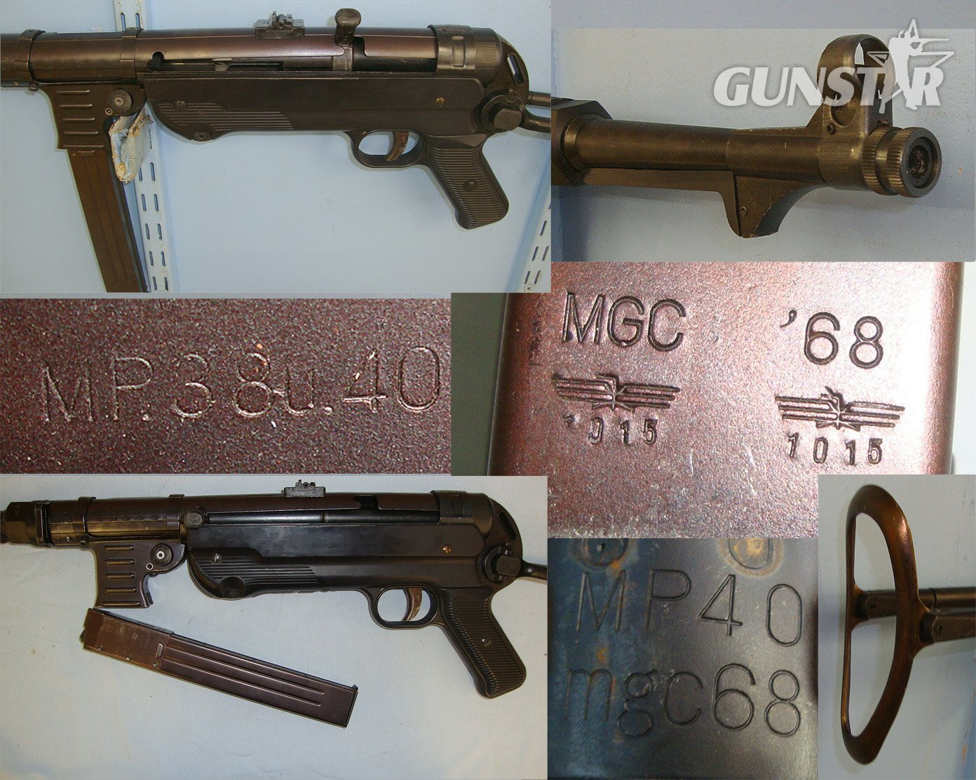 BOXED**FIREARMS QUALITY BEST REPLICA**Of The Iconic WW2 Nazi German MP40 9mm Sub Machine Gun With Folding Stock By The Model Gun Company of Japan (MGC). **COCKS & DRY FIRES**THIS MODEL DOES NOT EJECT DUMMY SHELLS** Sn 23658:1  replica machine gun - Non-firing