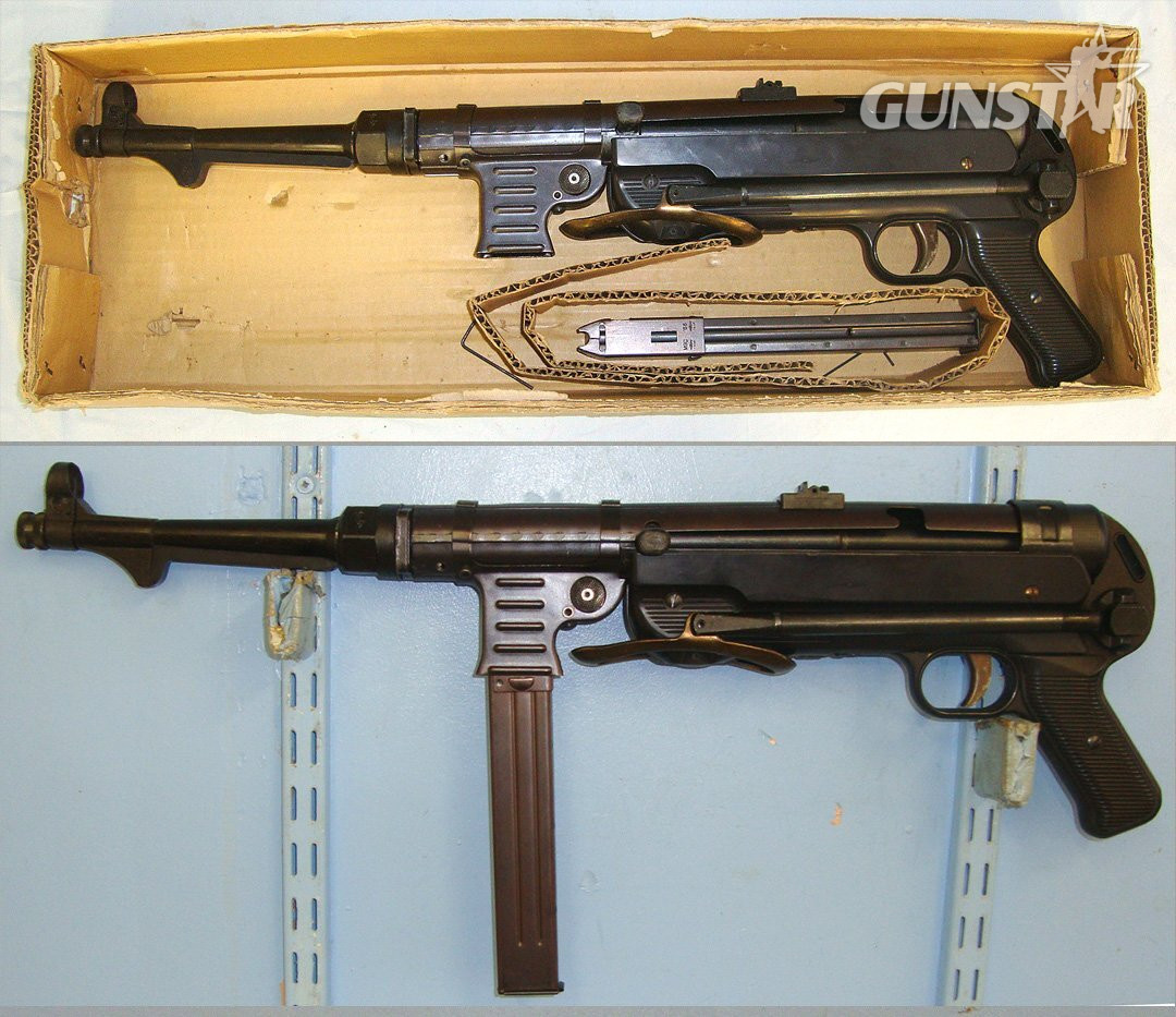  BOXED**FIREARMS QUALITY BEST REPLICA**Of The Iconic WW2 Nazi German MP40 9mm Sub Machine Gun With Folding Stock By The Model Gun Company of Japan (MGC). **COCKS & DRY FIRES**THIS MODEL DOES NOT EJECT DUMMY SHELLS** Sn 23658:1  replica machine gun - Non-firing