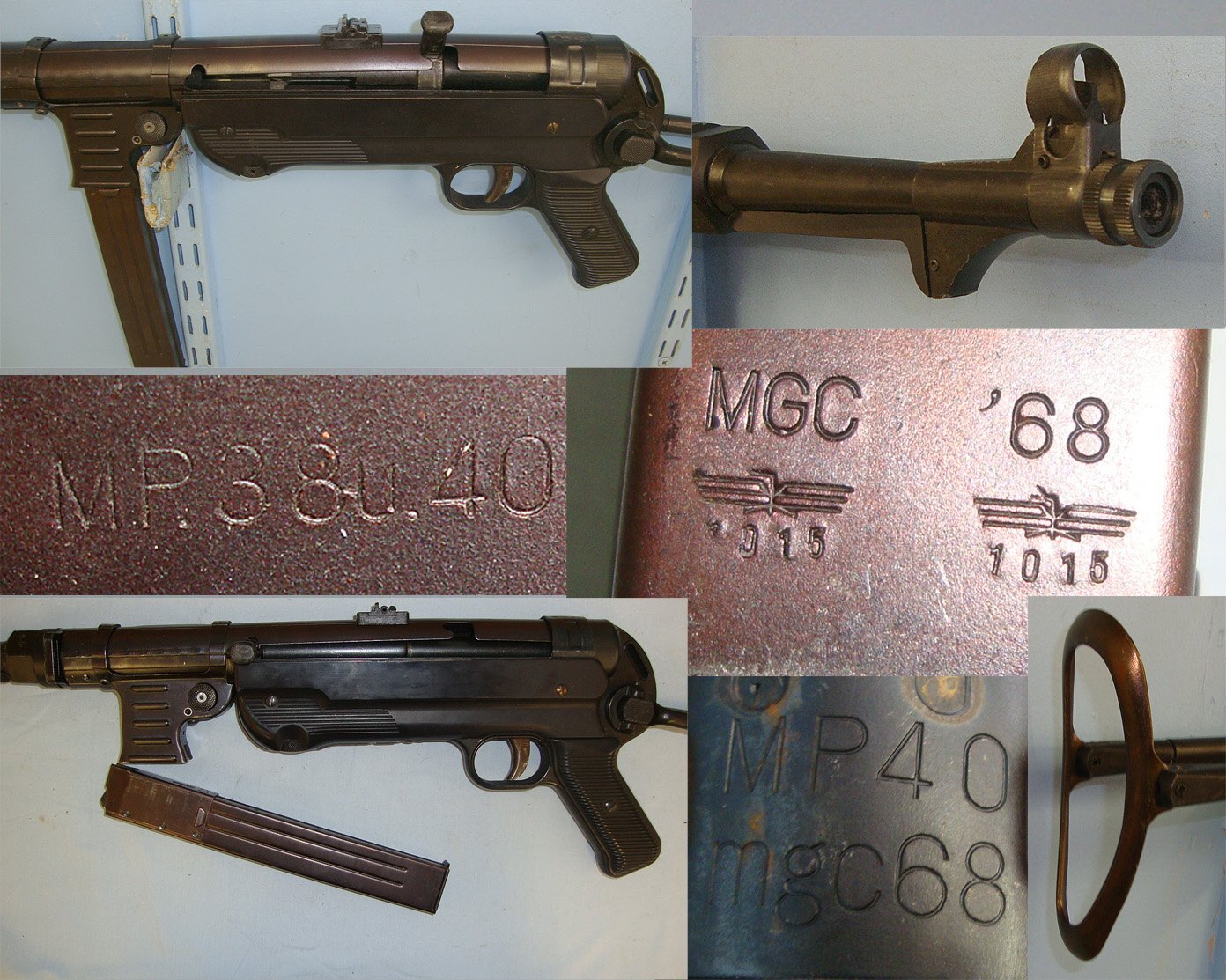 BOXED**FIREARMS QUALITY BEST REPLICA**Of The Iconic WW2 Nazi German MP40 9mm Sub Machine Gun With Folding Stock By The Model Gun Company of Japan (MGC). **COCKS & DRY FIRES**THIS MODEL DOES NOT EJECT DUMMY SHELLS** Sn 23658:1  replica machine gun - Non-firing