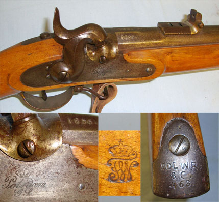  Potsdam Arsenal M1809/31 .70 Calibre Muzzle Loading Percussion Rifle Regiment marked ‘20 LWR 8C  Muzzleloader .70 Cal Muzzleloader Rifle