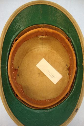 British South Africa Police (BSAP) Shko Style Native Police Constables Helmet With Badge. Sn 13907:58. British South Africa Police (BSAP) Shko Style Native Police Constables Helmet With Badge. Sn 13907:58. Clothing