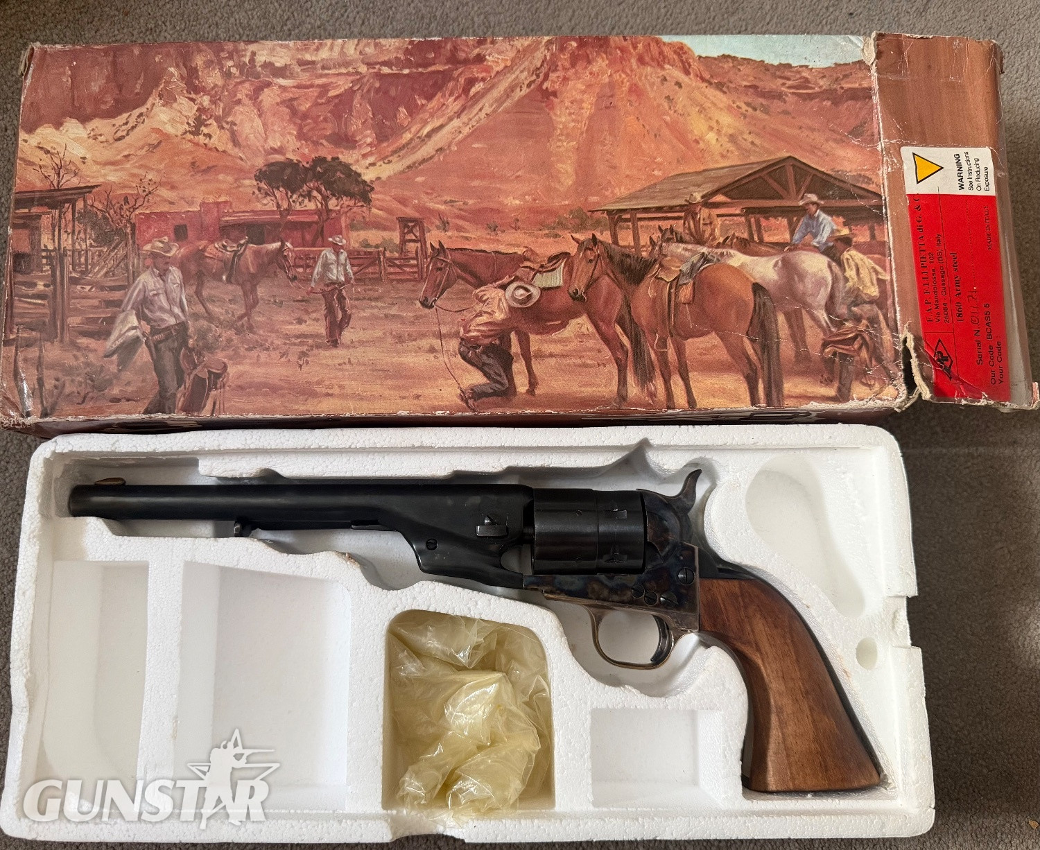  Pietta 1860 colt army conversion  - Blank Firing