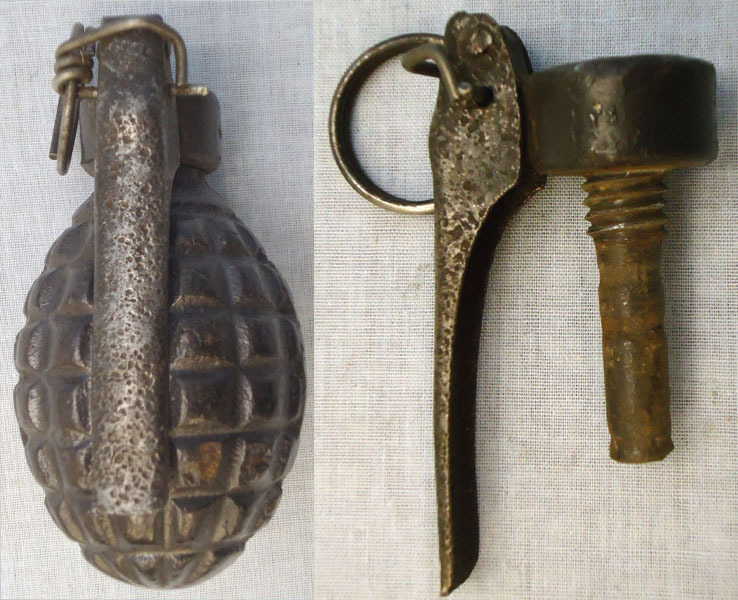 INERT DEACTIVATED. Rare, Polish Pre & Early. WW2 KC 1921 Small (Granat Obronny) Hand Grenade. Sn - 15537 INERT DEACTIVATED. Rare, Polish Pre & Early. WW2 KC 1921 Small (Granat Obronny) Hand Grenade. Sn - 15537  Other Ammunition