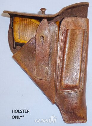 Original WWII German Leather Walther PPK Holster with D.R.G.M. Stamp. L 271  Other Accessory