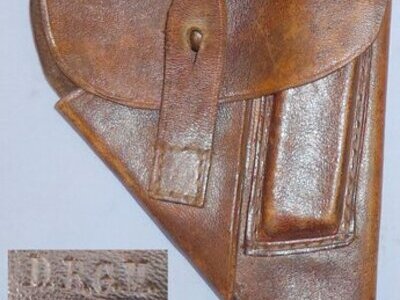 Original WWII German Leather Walther PPK Holster with D.R.G.M. Stamp. L 271  Other Accessory