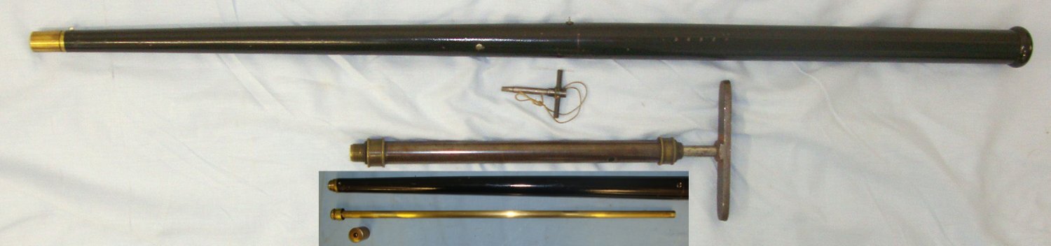  MINT RIFLED BORE**RARE**Victorian British Gentleman’s 5mm Calibre Air Cane, With Original Pump & Cocking / Firing Key. AI 881 None