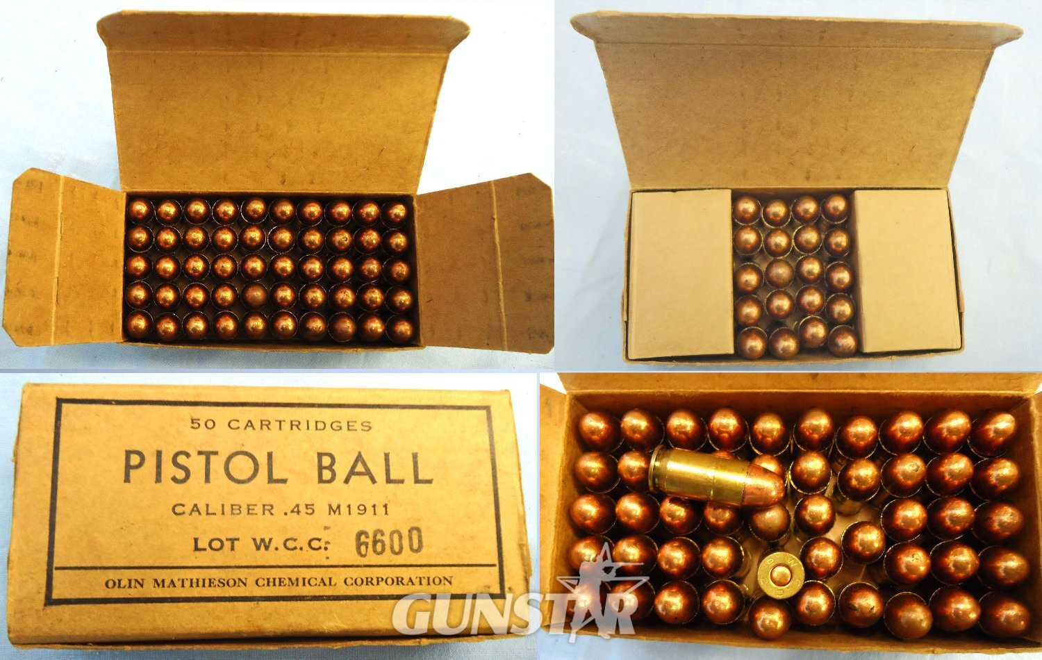 INERT DEACTIVATED. Original, MINT, Rare, Vietnam War Period (1962 Dated) American Service Pack of 50 .45 ACP Ball Rounds For Colt Automatic Pistols, Grease Gun and Thompson Sub-Machine Guns By WCC (Olin Mathieson Chemical Corporation). - O 2309 INERT DEACTIVATED. Original, MINT, Rare, Vietnam War Period (1962 Dated) American Service Pack of 50 .45 ACP Ball Rounds For Colt Automatic Pistols, Grease Gun and Thompson Sub-Machine Guns By WCC (Olin Mathieson Chemical Corporation). - O 2309 Various Other Ammunition in 