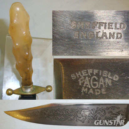  Fagan Sheffield Made (most likely W.H.Fagan and Son Sheffield) Knive