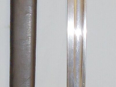 British P1887 MK.I Regimentally Marked Enfield Martini Sword Bayonet and Scabbard. 21519. Bayonet
