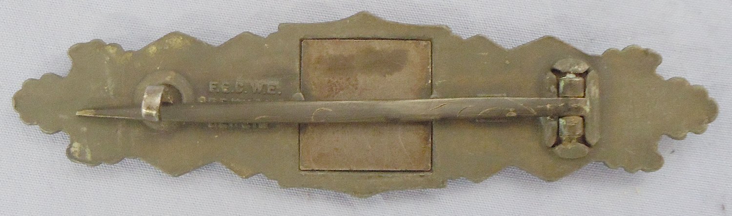  1st Pattern WWII German Close Combat Clasp ‘Nahkampfspange’ Bronze Class. N 146. 1st Pattern WWII German Close Combat Clasp ‘Nahkampfspange’ Bronze Class. N 146.  Antique & Militaria