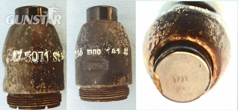 INERT DEACTIVATED. German WW2, 1944 Dated, 3cm, HE (High Explosive) Rifle Grenade. - O 1946 INERT DEACTIVATED. German WW2, 1944 Dated, 3cm, HE (High Explosive) Rifle Grenade. - O 1946  Other Ammunition