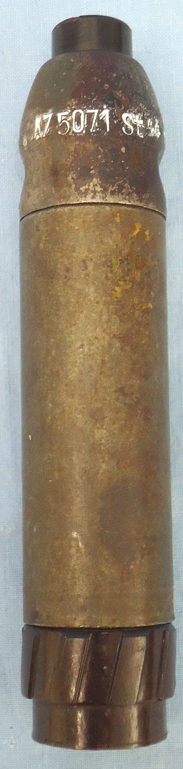 INERT DEACTIVATED. German WW2, 1944 Dated, 3cm, HE (High Explosive) Rifle Grenade. - O 1946 INERT DEACTIVATED. German WW2, 1944 Dated, 3cm, HE (High Explosive) Rifle Grenade. - O 1946  Other Ammunition - {CATEGORY} in 