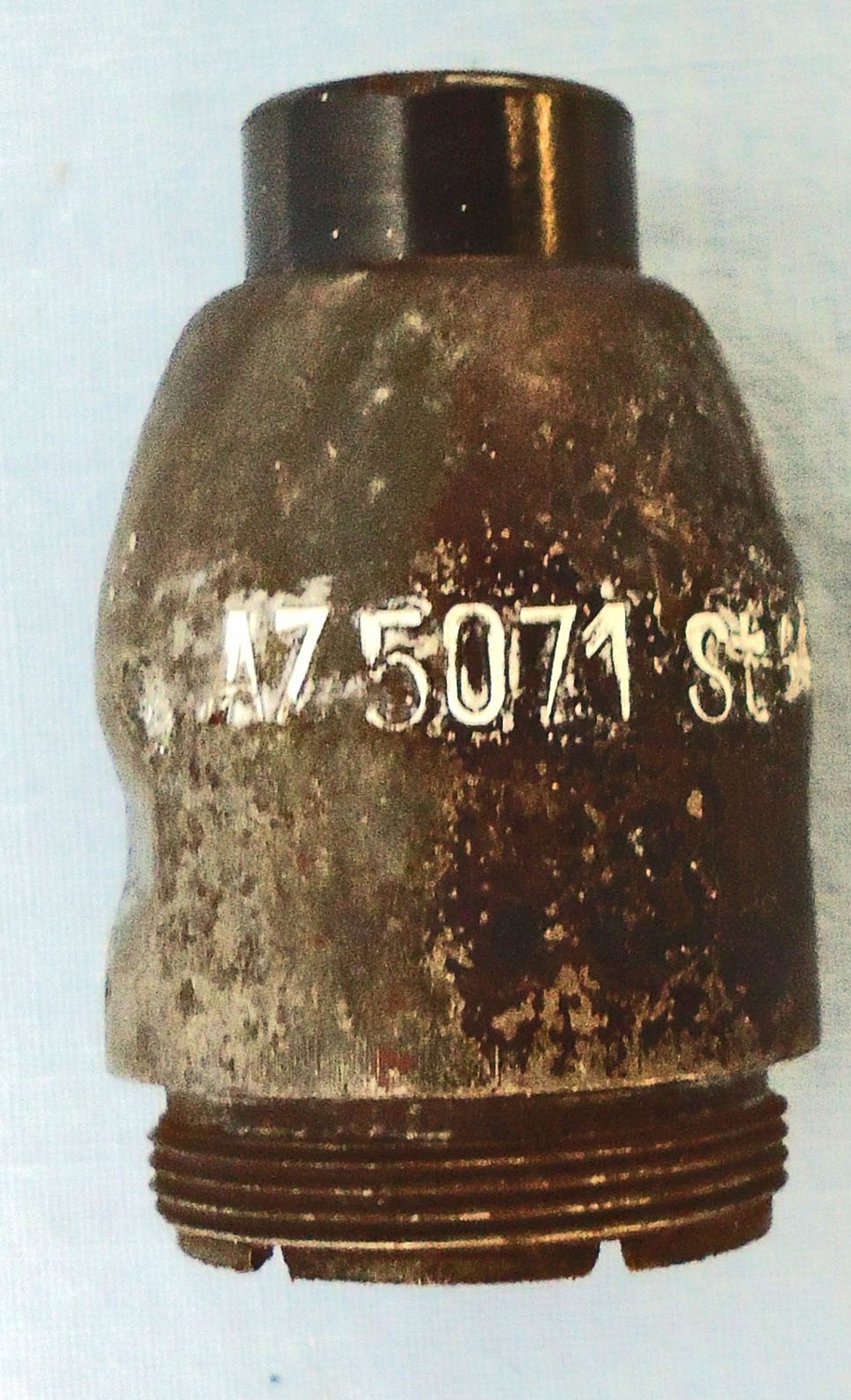 INERT DEACTIVATED. German WW2, 1944 Dated, 3cm, HE (High Explosive) Rifle Grenade. - O 1946 INERT DEACTIVATED. German WW2, 1944 Dated, 3cm, HE (High Explosive) Rifle Grenade. - O 1946  Other Ammunition 