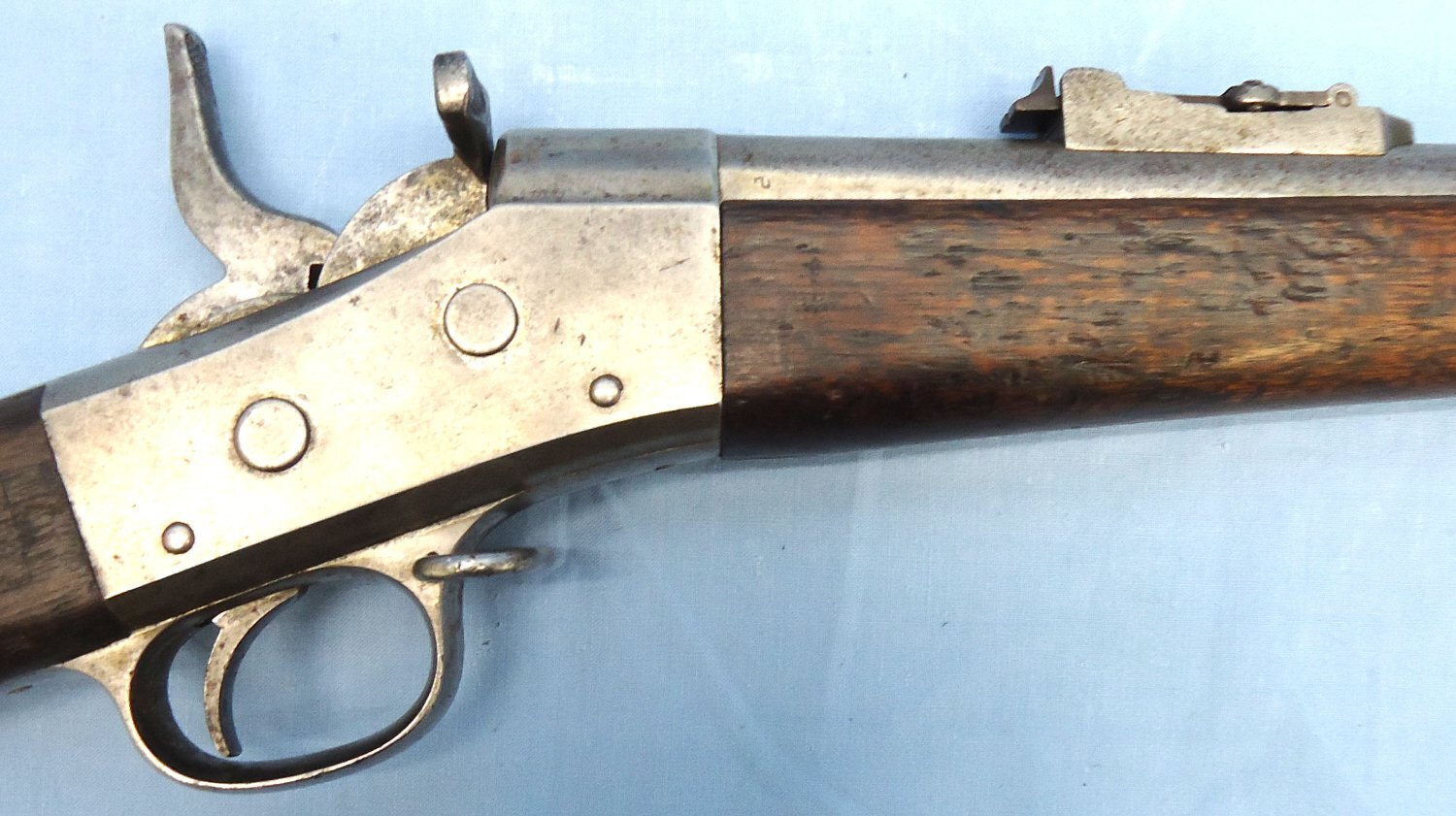 Remington USA, D Company New York State Militia (NYSM) Contract Rolling Block (.50x70R) Obsolete Calibre Centre Fire Calibre Rifle. Sn 23340:5 Remington USA, D Company New York State Militia (NYSM) Contract Rolling Block (.50x70R) Obsolete Calibre Centre Fire Calibre Rifle. Sn 23340:5 Single Shot Obsolete Rifle 