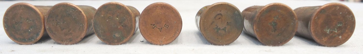  INERT DEACTIVATED. American, .50 Spencer (.56-56) (14x22RF) Rimfire Ammunition for Spencer Carbines & Rifles. Sn - 22787:9 INERT DEACTIVATED. American, .50 Spencer (.56-56) (14x22RF) Rimfire Ammunition for Spencer Carbines & Rifles. Sn - 22787:9  Other Ammunition