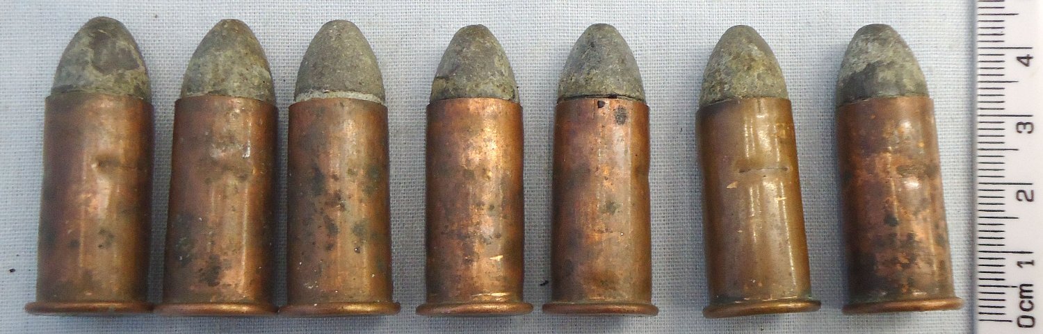 INERT DEACTIVATED. American, .50 Spencer (.56-56) (14x22RF) Rimfire Ammunition for Spencer Carbines & Rifles. Sn - 22787:9 INERT DEACTIVATED. American, .50 Spencer (.56-56) (14x22RF) Rimfire Ammunition for Spencer Carbines & Rifles. Sn - 22787:9  Other Ammunition - {CATEGORY} in 