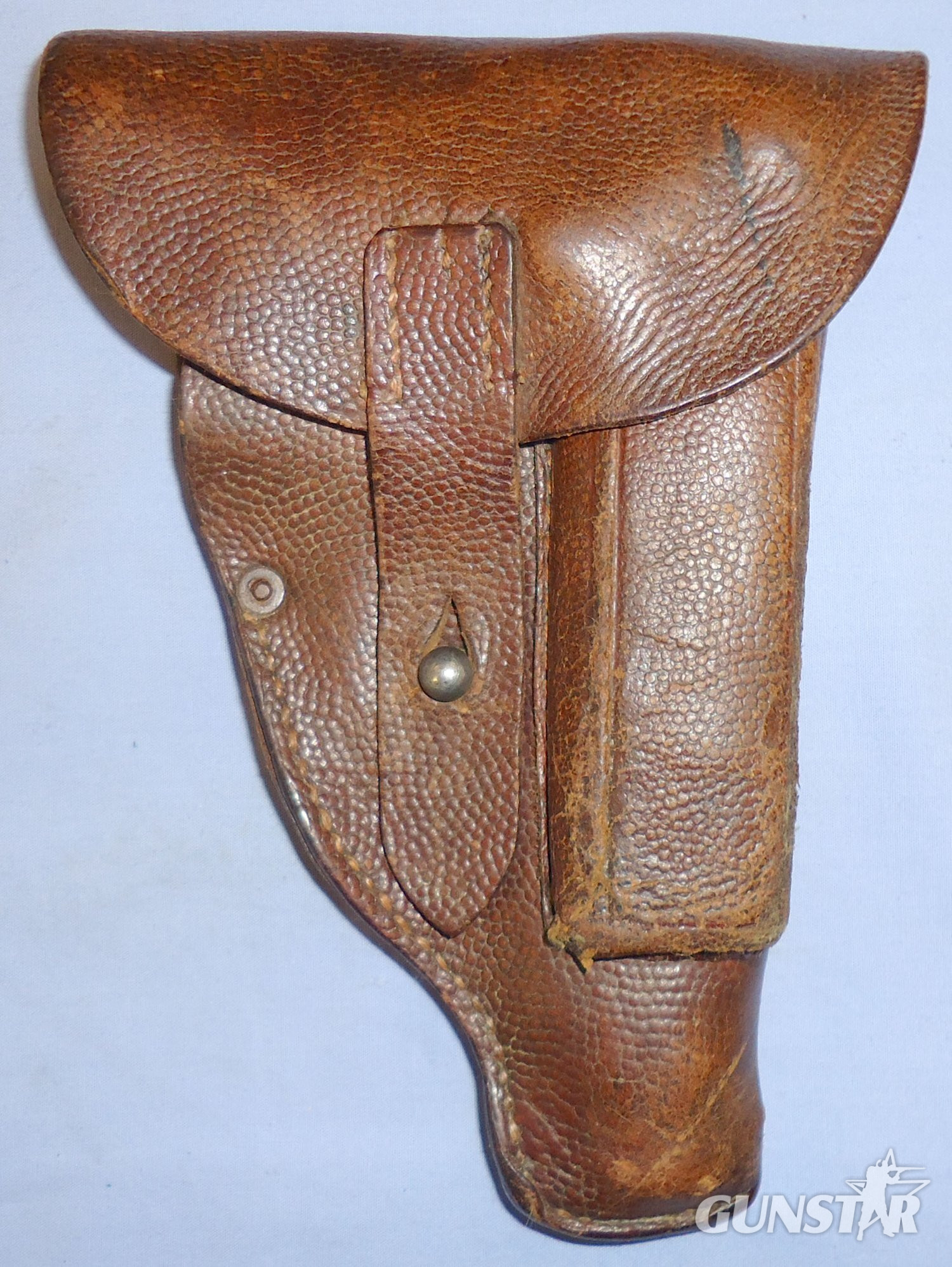 Original German WWI Automatic Pistol Leather Holster with Magazine Pouch. L 272. Original German WWI Automatic Pistol Leather Holster with Magazine Pouch. L 272. Other Accessory in 