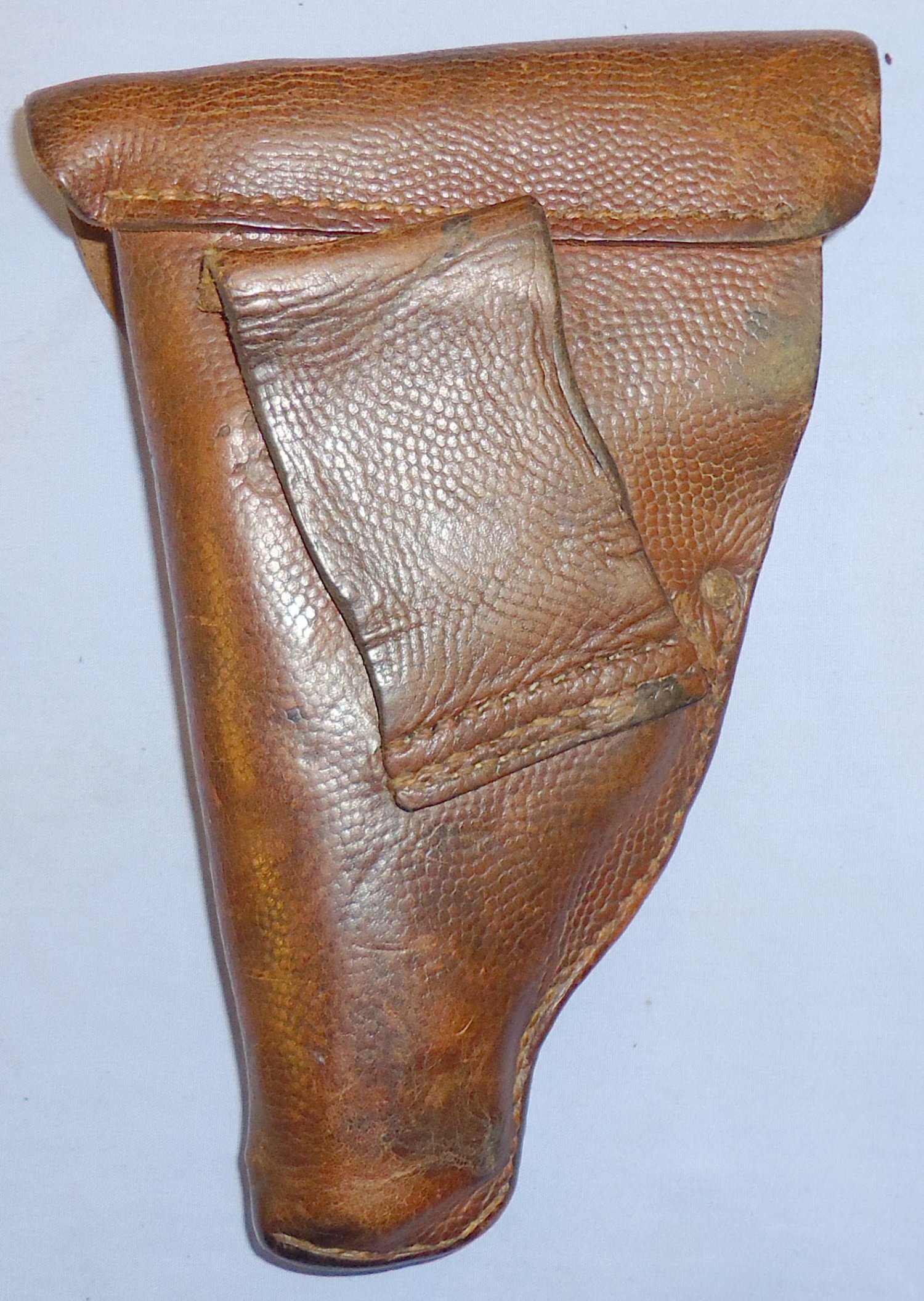  Original German WWI Automatic Pistol Leather Holster with Magazine Pouch. L 272. Original German WWI Automatic Pistol Leather Holster with Magazine Pouch. L 272. Other Accessory