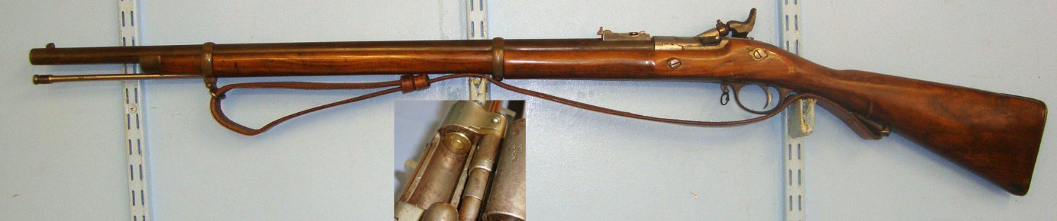  BSA With Chained Nipple Protector, Sling & 1 x Inert Deactivated Round. Sn 21977:3 Single Shot .577 Snider Rifle