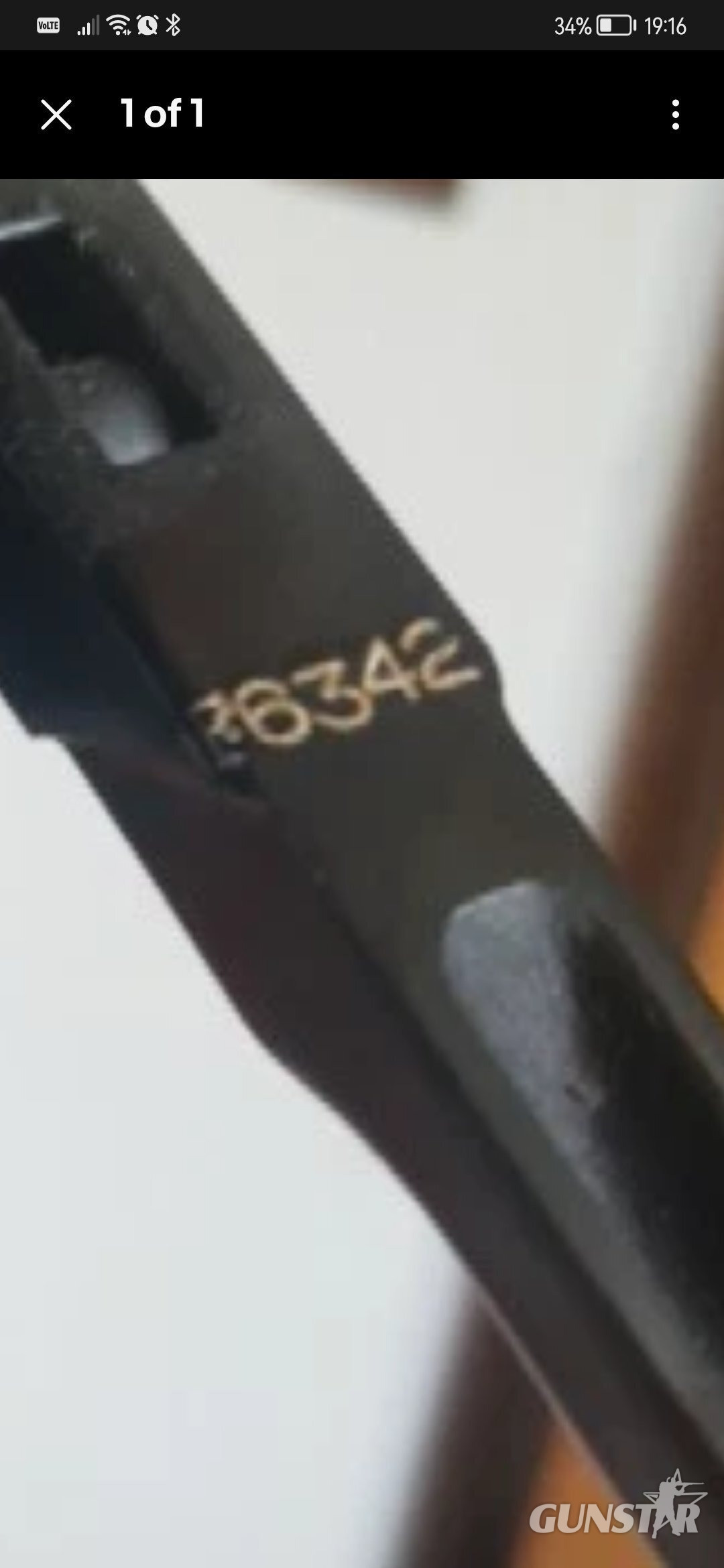 Webley & Scott Mark III R6342 webley and Scott Mark III serial code R6342 .22
