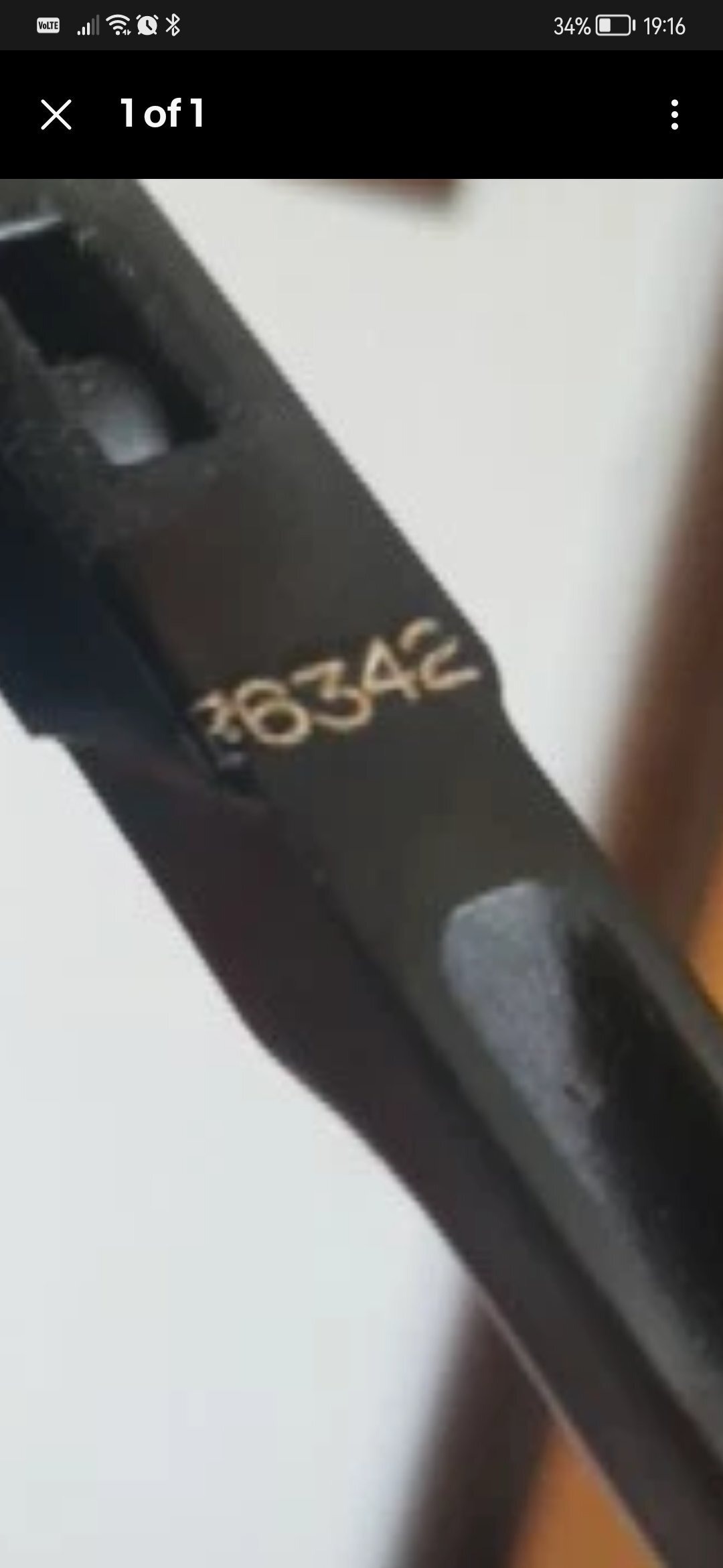Webley & Scott Mark III R6342 webley and Scott Mark III serial code R6342 .22