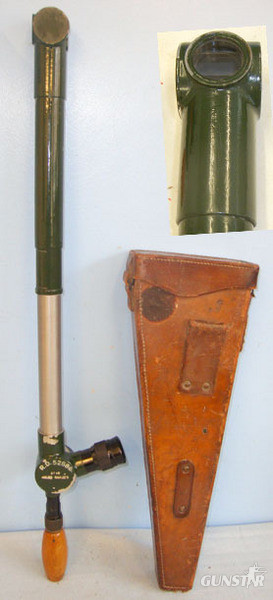  French Ministry Of War Military SRPI GT-6 Micro Grades Extendable Trench Perisco SRPI GT-6 Micro Grades Extendable Trench Periscope With Original Hard Leather Ca Sight & Optic