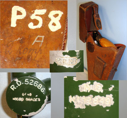 French Ministry Of War Military SRPI GT-6 Micro Grades Extendable Trench Perisco SRPI GT-6 Micro Grades Extendable Trench Periscope With Original Hard Leather Ca Sight & Optic